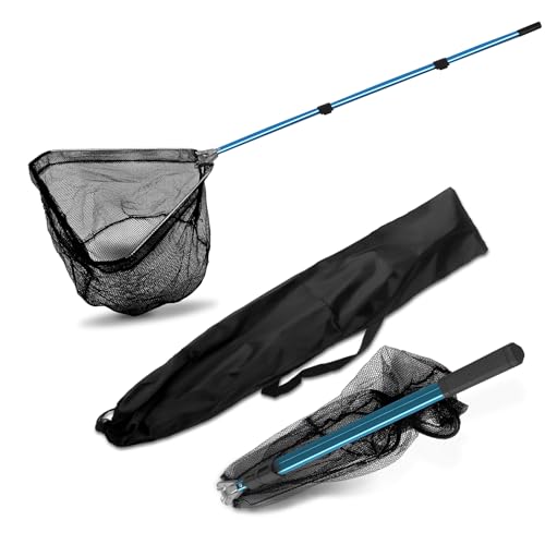 GARTMOUR Teleskopisches Fischernetz 2,1 m, Kescher Angeln, Angelrute mit extra Langer Länge, faltbar, mit Anti-Rutsch-Griff GARTMOUR Teleskopisches Fischernetz 2,1 m, Kescher Angeln, Angelrute mit extra Langer Länge, faltbar, mit Anti-Rutsch-Griff von GARTMOUR