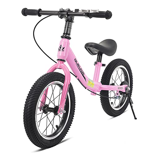 Laufrad 16 Zoll ab 5-8 Jahre für Große Kinder, Kinderlaufrad mit Bremse, Sattel Höhenverstellbar und Luftreifen, Karbonstahlrahmen mit Ständer, Lauflernrad Kinderrad für Jungen und Mädchen,Rosa Laufrad 16 Zoll ab 5-8 Jahre für Große Kinder, Kinderlaufrad mit Bremse, Sattel Höhenverstellbar und Luftreifen, Karbonstahlrahmen mit Ständer, Lauflernrad Kinderrad für Jungen und Mädchen,Rosa von GASLIKE