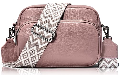 GASSDA Crossbody Bag Damen, Kleine Umhängetasche Damen Breiter Gurt Handtasche Damen mit Abnehmbarem Schultergurt Geschenke für Frauen von GASSDA