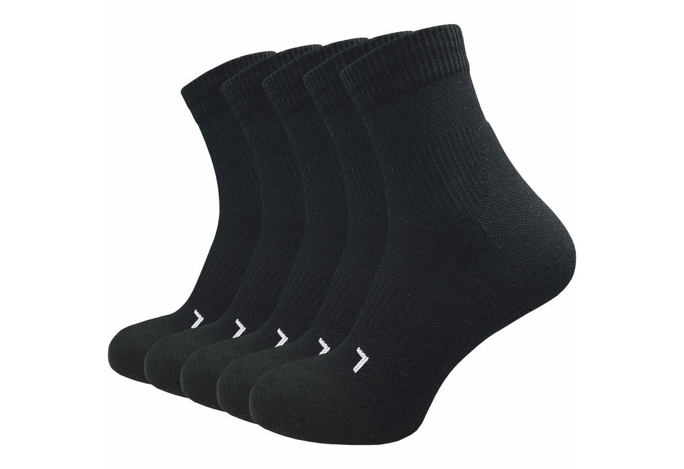 GAWILO Laufsocken für Herren mit Kompression und Polsterung in bunt, schwarz & weiß (5 Paar) Anatomisch korrekt für den linken und rechten Fuß gestrickt von GAWILO