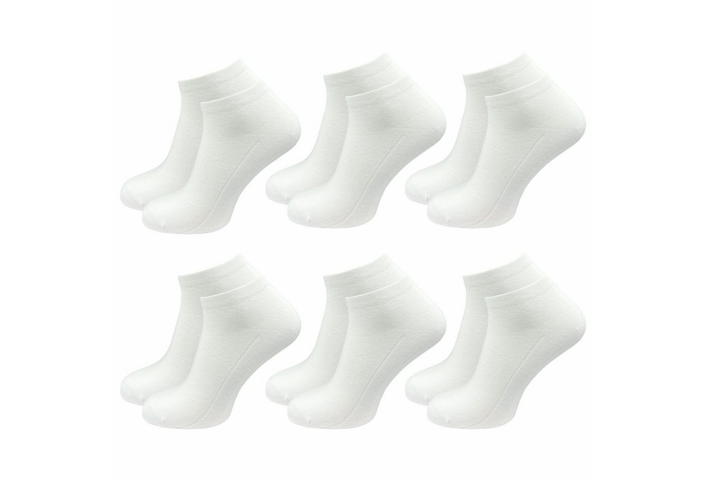 GAWILO Sneakersocken für Damen in weiß und schwarz, Ohne drückende Zehennaht, Extra Weich (6 Paar) Kurze Socken ideal zur Kombination mit Turnschuhen und Sneakern von GAWILO