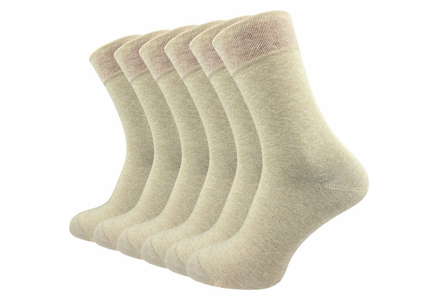 GAWILO Socken für Damen & Herren - Premium Komfortbund ohne drückende Naht (6 Paar) schwarz, grau & blau - aus hochwertiger, doppelt gekämmter Baumwolle von GAWILO
