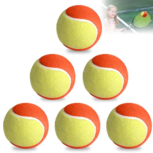 GBKDQQ 6 Stück Tennisbälle: Tennisball Anfänger Tennis Training Balls Kinder Stage 3 Tennisbal Übungs Ball Orange Kinderbälle für Haustiere Sport Spiele für Kinder & Einsteiger im Kleinfeld GBKDQQ 6 Stück Tennisbälle: Tennisball Anfänger Tennis Training Balls Kinder Stage 3 Tennisbal Übungs Ball Orange Kinderbälle für Haustiere Sport Spiele für Kinder & Einsteiger im Kleinfeld von GBKDQQ