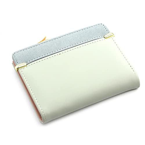 GBNYTT Damengeldbörse, Damengeldbörse, kurz, Münzgeldbörse, modische Geldbörsen für Damen, Kartenhalter, kleine Damengeldbörse, weibliche Haspe, Mini-Clutch für Mädchen, grün, Einheitsgröße von GBNYTT