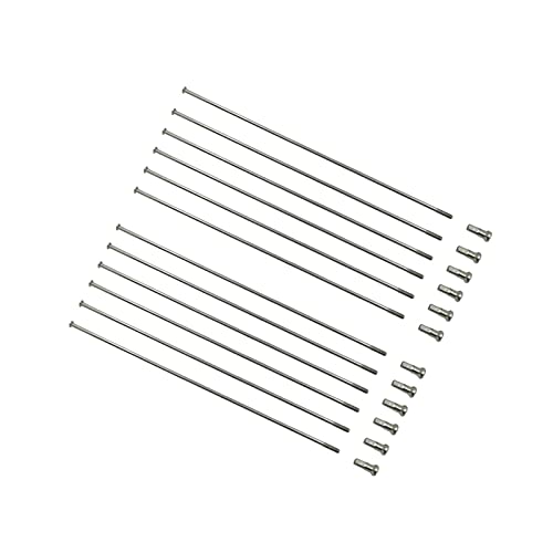 GBSONGJIN 15G Durchmesser 1,8 mm silberfarbene Speichen gerader Zug gleicher Durchmesser Rennspeichen (292 mm) von GBSONGJIN