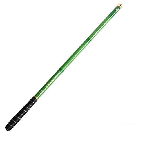 GBSONGLIANGBO Spinnrute,Forellenrute Carp Feeder Angelrute Carbon-Faser-Teleskoprute Hand Pole 3.6-7.2m(Light Green,5.4 m) von GBSONGLIANGBO