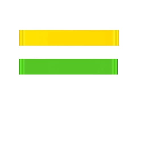 Fitnessband Widerstandsbänder Tragbare Fitness-Workout-Ausrüstung, Gummi-Widerstandsbänder, Yoga-Gymnastik, elastische Zahnfleischstärke, for Frauen, Gewichtssport(Yellow-green) von GCYEIDMA