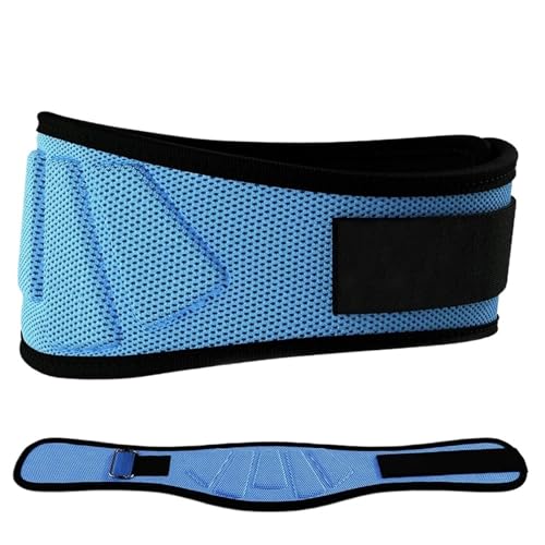 Gewichthebergürtel Herren Sport Fitness Gewichtheben Taille Gürtel Gym Workout Lendenwirbelstütze, Powerlifting, Krafttraining, Kniebeugen, Gewichtheben(Blue,M) von GCYEIDMA