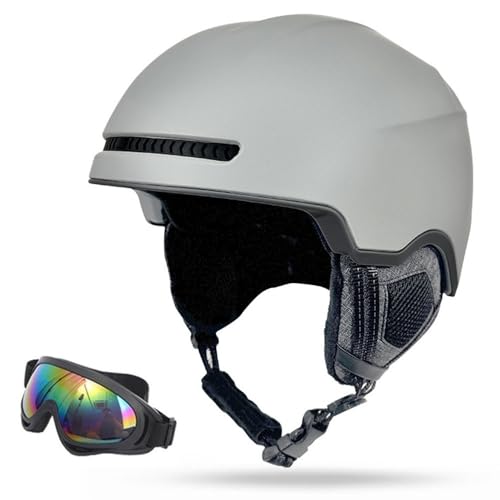 2025 Neu Vielseitiger Ski und Snowboardhelm fürs Gelände(AA cool Gray,L(59-61CM)) von GDAONUDK