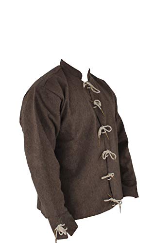 GDFB Get Dressed For Battle Mittelalter Doublet mit Nesteln Größe: XXL Farbe: naturbraun Reenactment LARP von GDFB Get Dressed For Battle