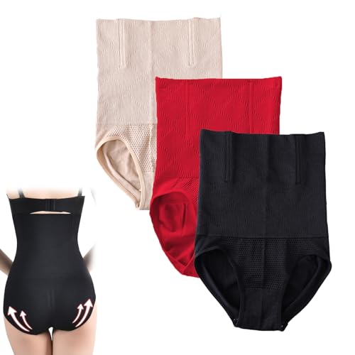 GDKRTNAJ 3-teiliges, bauchkontrollierendes Shapewear-Set von Accordingtly, Shapewear-Shorts mit Ionenfaser-Reparaturfunktion (3pcs-E,XS/S) von GDKRTNAJ