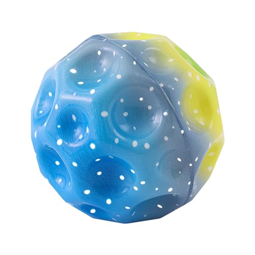 Space Rebound Ball, Extremer Hüpfball, Weltraumball, Hüpfball, Meteor-Raumball, sensorischer Rückprallball, Pop Springender Trainingsball für Spiele von GEDOX