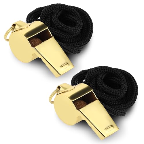 GEEHUA 2 Stück Edelstahl Trillerpfeife Sportunterricht, Schiedsrichter Pfeife Sportpfeife Schiedsrichterpfeife für Trainer Pfeife für Lehrer Laute Pfeife für Outdoor Sport Notfälle GEEHUA 2 Stück Edelstahl Trillerpfeife Sportunterricht, Schiedsrichter Pfeife Sportpfeife Schiedsrichterpfeife für Trainer Pfeife für Lehrer Laute Pfeife für Outdoor Sport Notfälle von GEEHUA