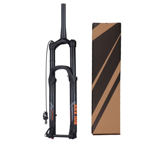 GEIRONV Air Mountainbike Federgabeln 27,5/29 Zoll, 160 MM Federweg Aluminiumlegierung Fahrrad Stoßdämpfergabel Steckachse 15 X 110 MM Zugstufeneinstellung(Black- Remote Lock,29inch) von GEIRONV