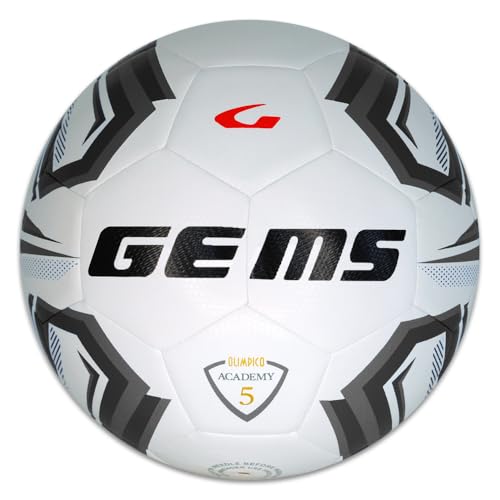 GEMS UN07-0310 OLIMPISCHER Academy Unisex Freizeitfußball Weiss/SCHWARZ Größe 5 GEMS UN07-0310 OLIMPISCHER Academy Unisex Freizeitfußball Weiss/SCHWARZ Größe 5 von GEMS