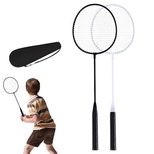 Badmintonschläger-Set | Kinder-Badminton-Set | Badmintonschläger-Set für 2 Spieler | Backyard Games Legierungsschläger, Badmintonschläger mit Tragetasche, Badminton-Set von GENERIC