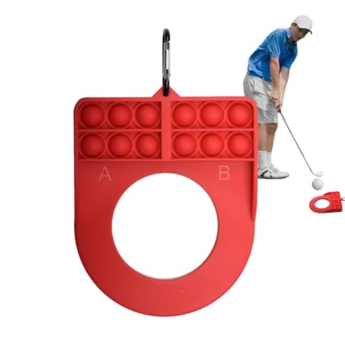 Golf-Übungs-Putter-Cup,Golf-Putting-Cup - Outdoor-Putting-Training,Putting-Maschine mit Ballrücklauf, Golf-Putting-Rücklauf, Putting-Übungen aus Silikon und Edelstahl für den Innenbereich von GENERIC