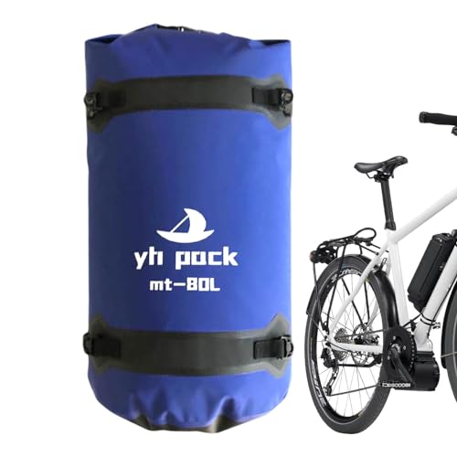 Motorrad-Trockentasche, Trockentaschen wasserdicht - 40L Camping Dry Bag Wasserdichter Trockensack | Reiserucksack mit großem Fassungsvermögen, Motorrad-Reisetasche, leichte Trockentaschen für Rennräd von GENERIC