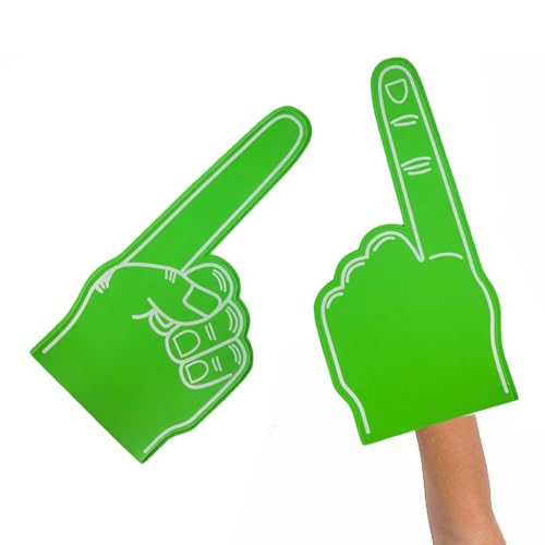 Schaumstoff-Finger | 45,7 cm große Schaumstoff-Finger | Nummer 1 | Blankoschaum-Hand | Cheerleading-Finger | Baseball-Schaumstoff-Finger | Cheerleading-Requisiten für Sportveranstaltungen, Spiele, Schaumstoff-Finger | 45,7 cm große Schaumstoff-Finger | Nummer 1 | Blankoschaum-Hand | Cheerleading-Finger | Baseball-Schaumstoff-Finger | Cheerleading-Requisiten für Sportveranstaltungen, Spiele, von GENERIC