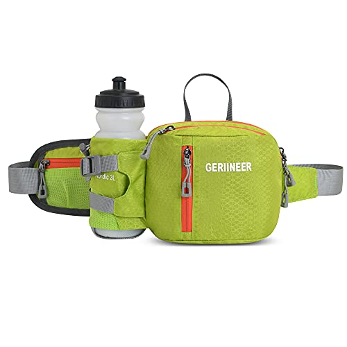 GERIINEER wasserdichte Bauchtasche Gürteltasche mit Flaschenhalter Damen und Herren, Bauchtasche Geeignet für Reise Sport Running und Alle Outdoor Aktivitäten, Hüfttasche Damen Herren Sport (Grün) GERIINEER wasserdichte Bauchtasche Gürteltasche mit Flaschenhalter Damen und Herren, Bauchtasche Geeignet für Reise Sport Running und Alle Outdoor Aktivitäten, Hüfttasche Damen Herren Sport (Grün) von GERIINEER