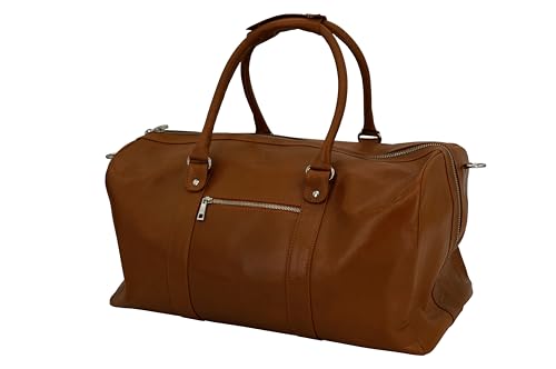 GERMANUS Handgemachte Reisetasche Lothar, Weekender aus dickem Leder für den Kurztrip, Reise oder Wochenenddreise, Braun GERMANUS Handgemachte Reisetasche Lothar, Weekender aus dickem Leder für den Kurztrip, Reise oder Wochenenddreise, Braun von GERMANUS