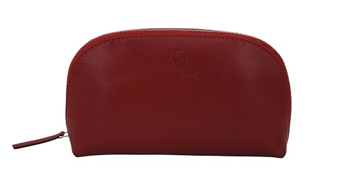 GERMANUS Kosmetiktasche Helge aus echtem Leder, Kulturbeutel, Waschtasche, Schminktasche, Clutch, rot GERMANUS Kosmetiktasche Helge aus echtem Leder, Kulturbeutel, Waschtasche, Schminktasche, Clutch, rot von GERMANUS