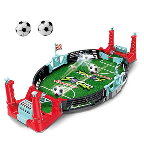 Fußballspiel，Interaktives Tisch Fußball Spiel, Tischkicker Desktop Spielzeug Tisch Fußball Kit，Tischfußballspiele mit 2 Fußbälle,Party-Tischkicker-Spielzeug-Geschenk von GERUI