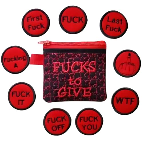 Big Bag of F*CKS to Give Reißverschlusstasche Big Bag of Fucks lustige einzigartige Geldbörse mit Reißverschluss F*CKS Gag Geschenk Fucks to Give Gag Geschenk lustige Stickerei Taschenmarke Big Bag of F*CKS to Give Reißverschlusstasche Big Bag of Fucks lustige einzigartige Geldbörse mit Reißverschluss F*CKS Gag Geschenk Fucks to Give Gag Geschenk lustige Stickerei Taschenmarke von GETBSTOOP