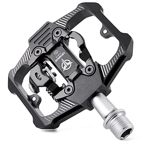 GEWAGE Fahrradpedale für SPD, 3 Abgedichtete Lager, Doppelfunktion, Flach und Klickpedal, leichte Aluminium MTB Pedale 9/16 Zoll mit Stollen für MTB, Rennrad GEWAGE Fahrradpedale für SPD, 3 Abgedichtete Lager, Doppelfunktion, Flach und Klickpedal, leichte Aluminium MTB Pedale 9/16 Zoll mit Stollen für MTB, Rennrad von GEWAGE