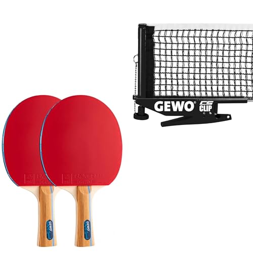 GEWO CS Clip Tischtennisnetz - Robustes Tischtennis-Netz für die Tischtennisplatte - Metallgarnitur zum Klemmen mit Höhenverstellschraube und strapazierfähiger Netzstruktur, schwarz, 152,5cm lang GEWO CS Clip Tischtennisnetz - Robustes Tischtennis-Netz für die Tischtennisplatte - Metallgarnitur zum Klemmen mit Höhenverstellschraube und strapazierfähiger Netzstruktur, schwarz, 152,5cm lang von GEWO