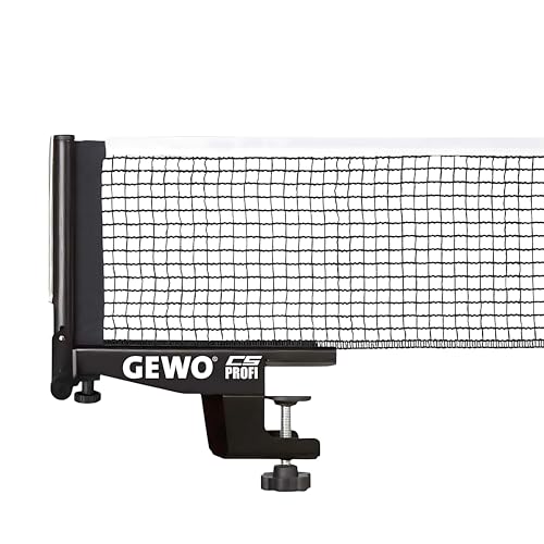 GEWO CS Profi Tischtennisnetz - Professionelles Tischtennis-Netz für die Tischtennisplatte - Massive Metallgarnitur mit Höhenverstellschraube und strapazierfähiger Netzstruktur, schwarz, 183cm lang GEWO CS Profi Tischtennisnetz - Professionelles Tischtennis-Netz für die Tischtennisplatte - Massive Metallgarnitur mit Höhenverstellschraube und strapazierfähiger Netzstruktur, schwarz, 183cm lang von GEWO