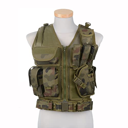 Gunfire Tactical KAM-39 Tactical Vest, Farbe:PL Woodland von GFC Tactical