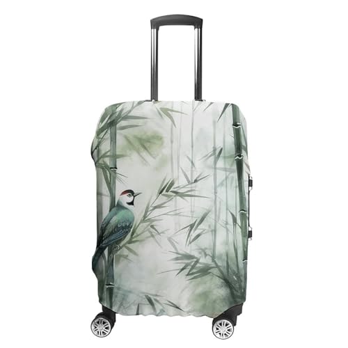 GFLFMXZW Reisegepäckhülle, elastisch, Kofferabdeckung, grüner Vogelgemälde, Gepäckschutzhüllen für Reisen, kratzfeste Gepäck, dekorative Abdeckung für Erwachsene, Grüne Vogelmalerei, S GFLFMXZW Reisegepäckhülle, elastisch, Kofferabdeckung, grüner Vogelgemälde, Gepäckschutzhüllen für Reisen, kratzfeste Gepäck, dekorative Abdeckung für Erwachsene, Grüne Vogelmalerei, S von GFLFMXZW