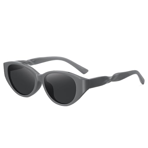 GFPHBJ Polarisierte Sonnenbrille Für Herren Und Damen Retro Katzenauge TR90 Schmaler Rahmen UV400 Sonnenschutz Angeln Reiten,B von GFPHBJ