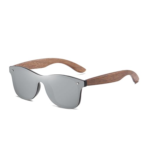 Polarisierte Sonnenbrille Für Männer Und Frauen Mode TR90+Holz Farbfolie UV400 Blendschutz Beim Autofahren, Angeln, Golf,D von GFPHBJ