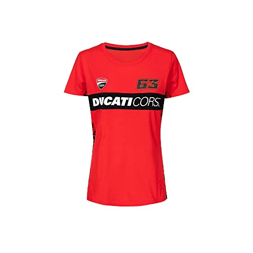 63 T-Shirts 63 Ducati Bagnaia,Frau,XS,Rot 63 T-Shirts 63 Ducati Bagnaia,Frau,XS,Rot von Valentino Rossi