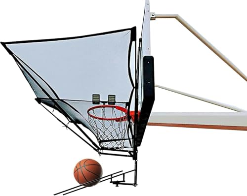 Faltbares Basketball Rebounding Netz Rebounding System, 180° Drehendes Schwarzes Eisen Stab Übung Rebounding Zubehör, Geeignet Für Kinder, Jugendliche Und Erwachsene, Mit Aufbewahrungstasche~/ von GFXYQPDNV