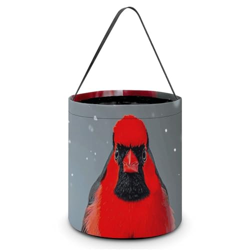 GHBNK Halloween Süßes oder Saures Taschen Kardinalvögel Schnee Cranberries Halloween Leckerli Taschen Halloween Taschen Süßigkeiten Korb Tote, Stil, Einheitsgröße, Stil:, Einheitsgröße von GHBNK