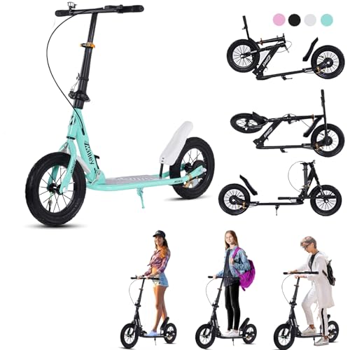 GHBXJX Kickscooter City Roller Erwachsene 150 kg Tragkraft 290mm Big Wheel Scooter, Klappbarer Cityroller mit Handbremse und Bremse, Tretroller Kinder, Höhenverstellbar,Grün GHBXJX Kickscooter City Roller Erwachsene 150 kg Tragkraft 290mm Big Wheel Scooter, Klappbarer Cityroller mit Handbremse und Bremse, Tretroller Kinder, Höhenverstellbar,Grün von GHBXJX