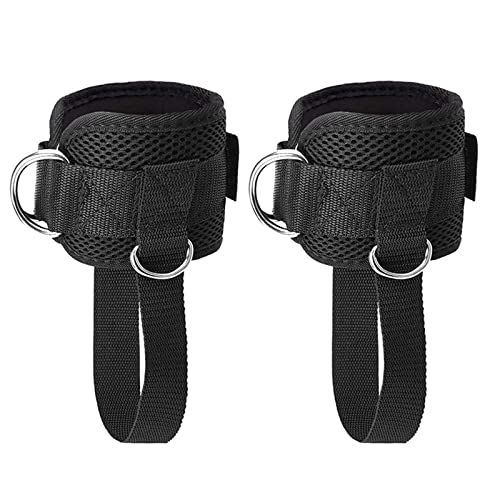 Gewichtsmanschetten, Fußschlaufen Kabelzug, 2 Stück Fitnessgeräte Zughilfen Krafttraining Fußmanschetten mit 2 D-Ringen, Verstellbarer Ankle Straps für Fitness Training und Beintraining Gewichtsmanschetten, Fußschlaufen Kabelzug, 2 Stück Fitnessgeräte Zughilfen Krafttraining Fußmanschetten mit 2 D-Ringen, Verstellbarer Ankle Straps für Fitness Training und Beintraining von KIOTEET