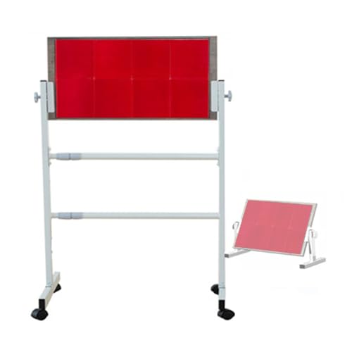 Tischtennis-Rebound-Board, Tischplatten-Doppelständer mit 8 roten Gummis, selbsttrainierendes Tischtennis-Rebound-Board, 65 x 32 cm (Panel: 65 x 32 cm) von GHFIUR