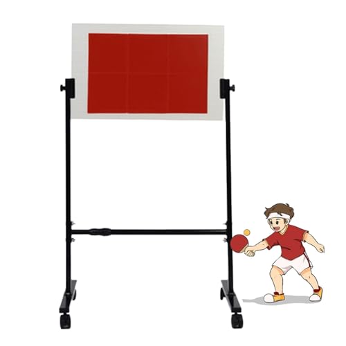 Tischtennis-Returnboards, Tischtennis-Stehbrett, Tischtennis-Sparring-Backboard, 360 ° verstellbar, geeignet für Heimtrainingsgeräte im Innen- und Außenbereich von GHFIUR