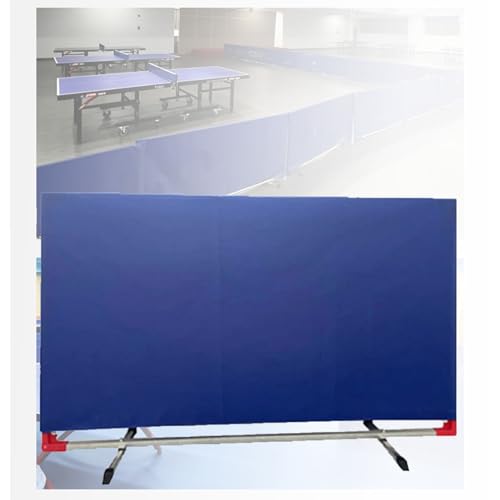 Tischtennis-Schallwand, Tischtenniszaun, der die Hindernisblöcke des Tischtennisplatzes umgibt, mit drehbarer Halterung, geeignet für Schulen und Stadien (Farbe: Rot, Größe: 140 x 75 cm - 1 von GHFIUR
