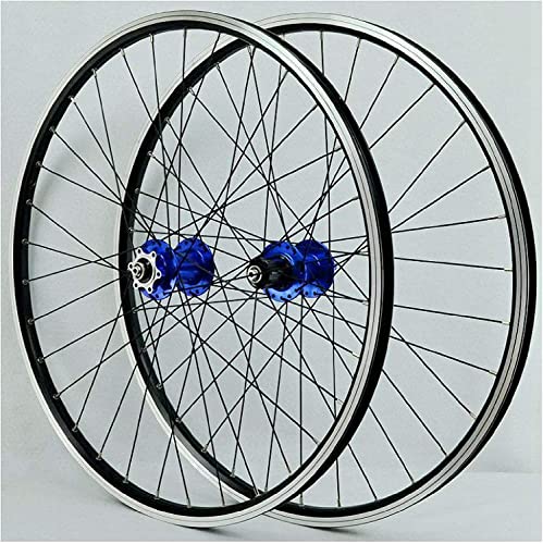 Bicycle Wheel Group Fahrrad-Laufradsatz 26-Zoll-Doppelwand-Aluminiumlegierungs-Hybrid, Lagerscheiben-V-Ring-Mountainbike-Laufradsatz von GHFQJUDN