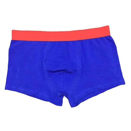 GHUUUJKI Unterhosen M?Nner Herren Unterwäsche Vintage Rot Schwarz Blau Shorts Underpant Brief Boxers Baumwolle Boxer Bequeme Höschen-Blau-L von GHUUUJKI