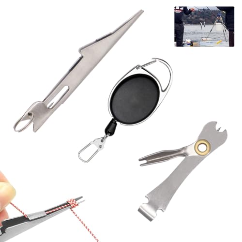 GHYJHS 3-teiliges Angelknoten-Bindewerkzeug, Fliegenfisch-Zubehör, schnelles Knotenwerkzeug und Retraktoren-Kombination, Fliegenfischen, Angler-Zubehör, Nagelknoten-Bindewerkzeug für Fliegenfischen, GHYJHS 3-teiliges Angelknoten-Bindewerkzeug, Fliegenfisch-Zubehör, schnelles Knotenwerkzeug und Retraktoren-Kombination, Fliegenfischen, Angler-Zubehör, Nagelknoten-Bindewerkzeug für Fliegenfischen, von GHYJHS