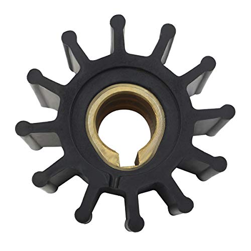 GHmarine Rohwasserpumpe, flexibles Gummi-Laufrad, ersetzt Jabsco Impeller 4568-0001 von GHmarine