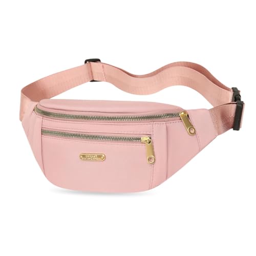 GIDWRIY Bauch Taschen Damen Herren,Outdoor Gürteltasche Wasserdicht,Bum Bag Women,Fanny Pack,Hip Bag,Crossbody Bags,Brusttasche Stilvolle,Umhängetasche,Brustbeutel Frauen,HüFttaschen Mode-rosa von GIDWRIY