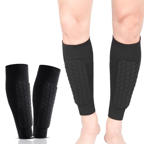 Shindefender Schienbeinschoner, Sharelove Fußball-Schienbeinschoner, Fußball-Schienbeinschoner mit elastischen Wabenpolstern für Jugendliche und Erwachsene, 1 Paar Shindefender Schienbeinschoner, Sharelove Fußball-Schienbeinschoner, Fußball-Schienbeinschoner mit elastischen Wabenpolstern für Jugendliche und Erwachsene, 1 Paar von GIEEU