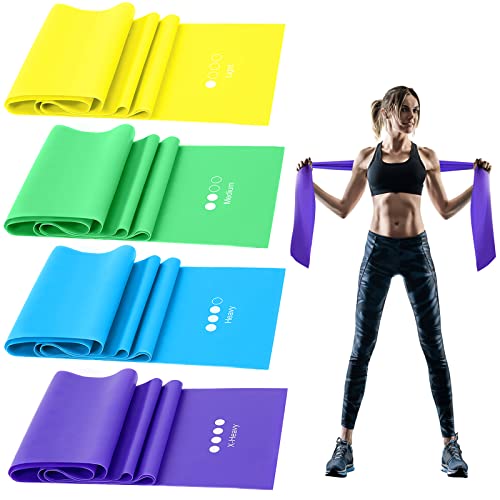 Fitnessbänder Set, GIEMIT Sport Band Fitness Trainingsband Latexfrei für Yoga, Pilates, Krafttraining, Physiotherapie von GIEMIT